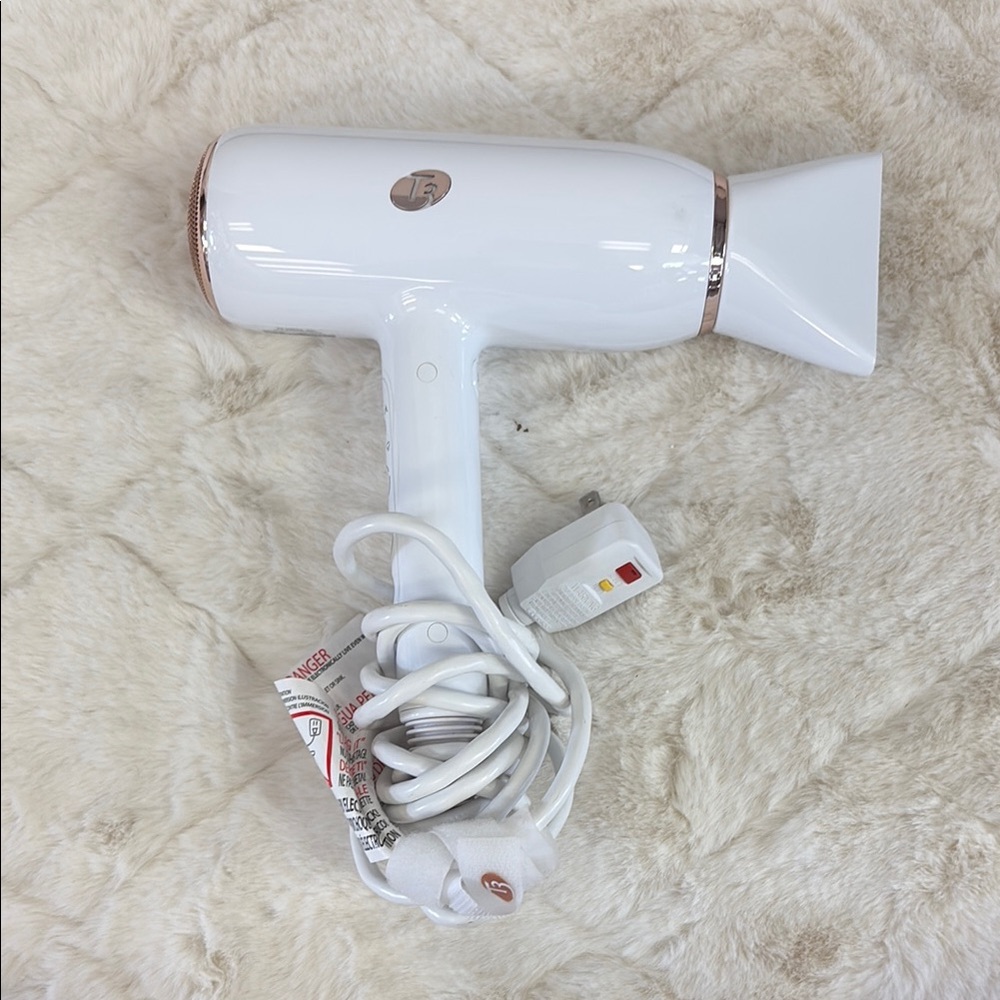 Micro Hairdryer, GIFTS T3, White & Rose Gold